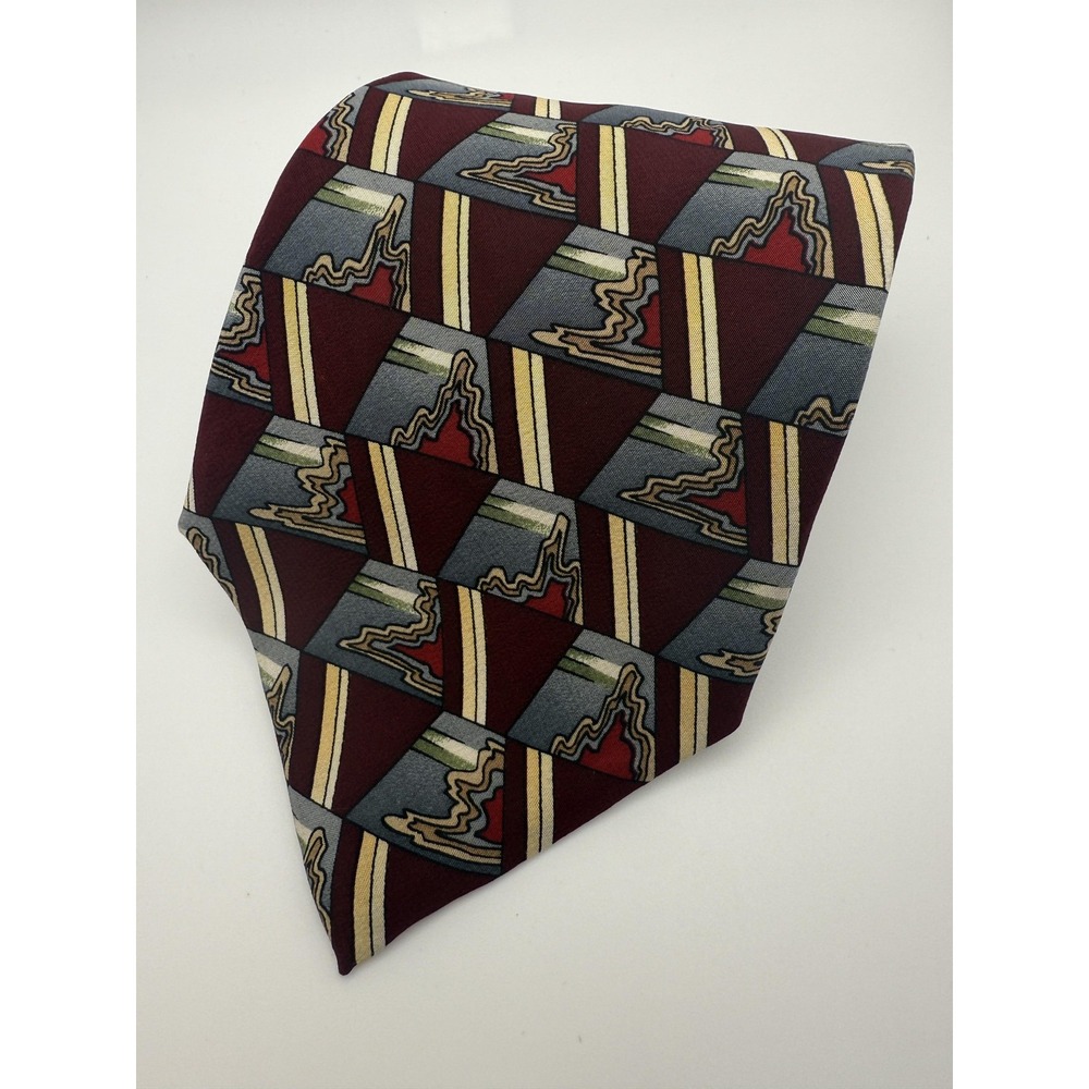 Cocktail Collection Tie Mens Silk Vodka Tonic Geometric Abstract Made USA
